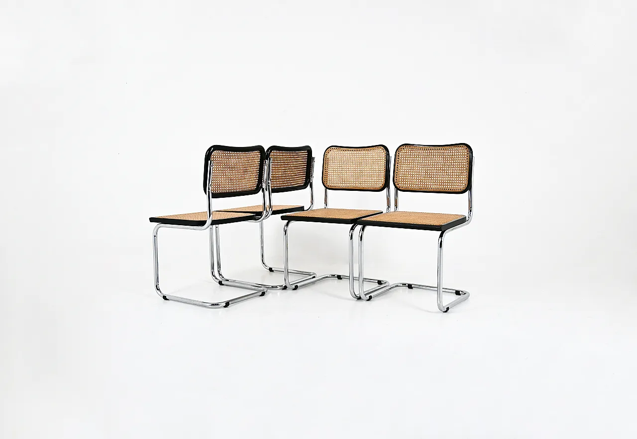 4 sedie da pranzo in stile B32 di Marcel Breuer, 90s 1