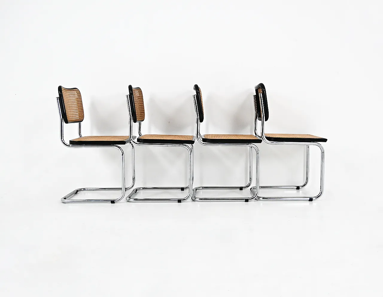 4 sedie da pranzo in stile B32 di Marcel Breuer, 90s 4