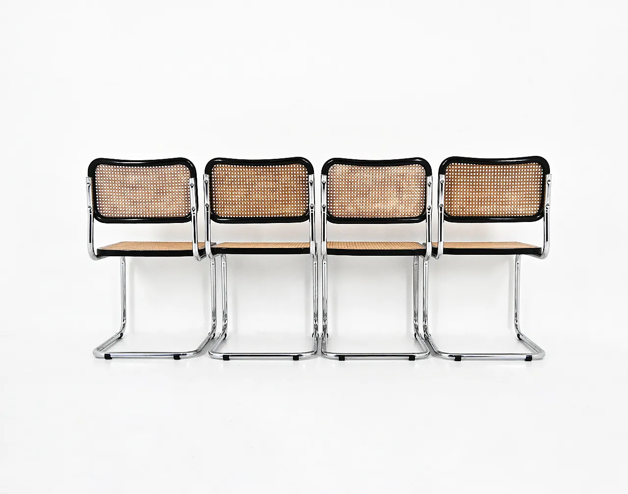 4 sedie da pranzo in stile B32 di Marcel Breuer, 90s 5