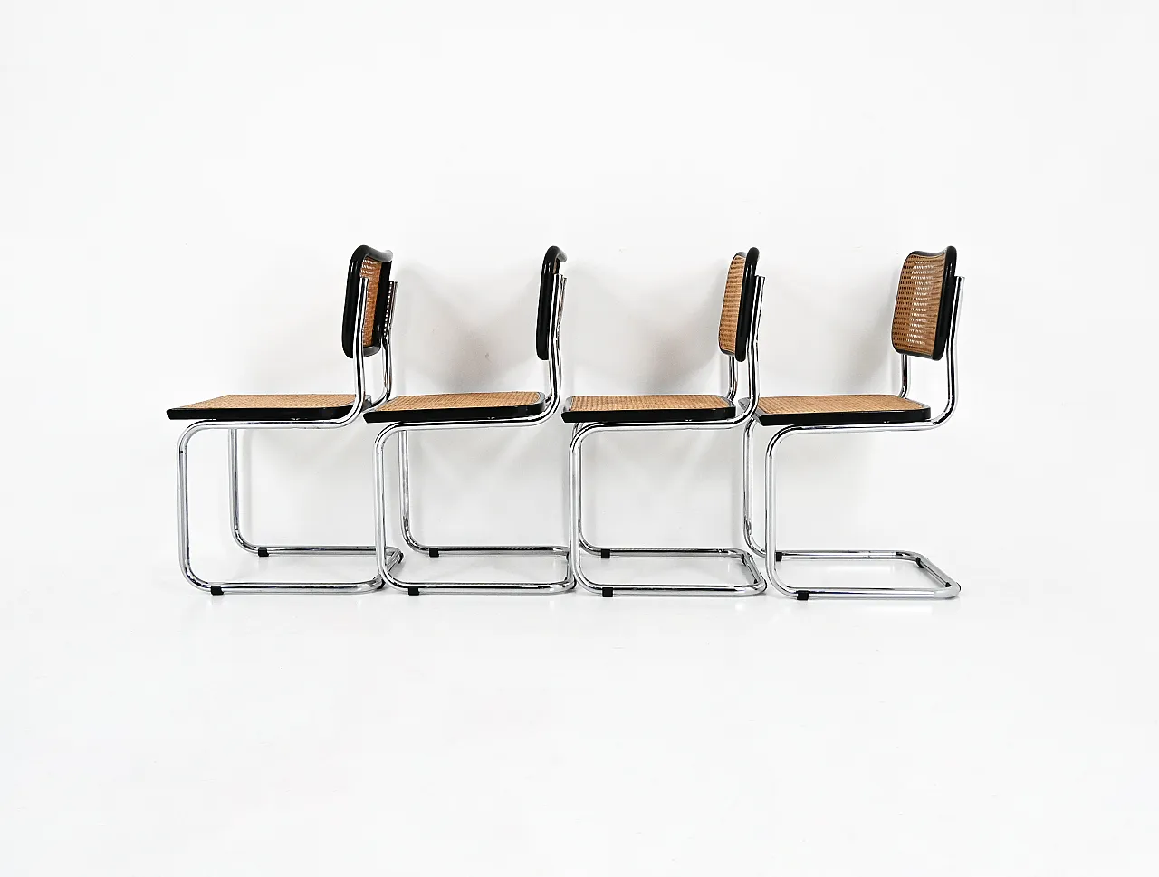 4 sedie da pranzo in stile B32 di Marcel Breuer, 90s 6
