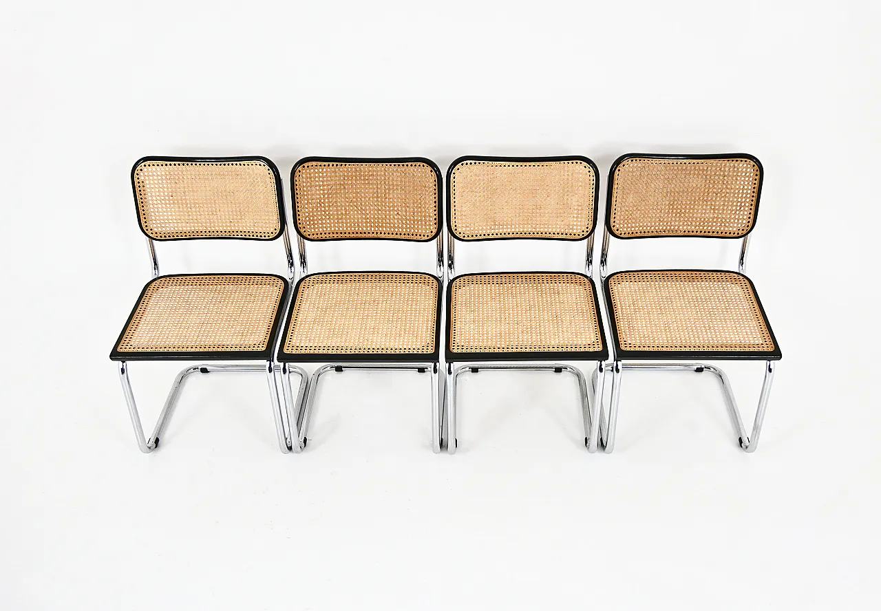 4 sedie da pranzo in stile B32 di Marcel Breuer, 90s 7
