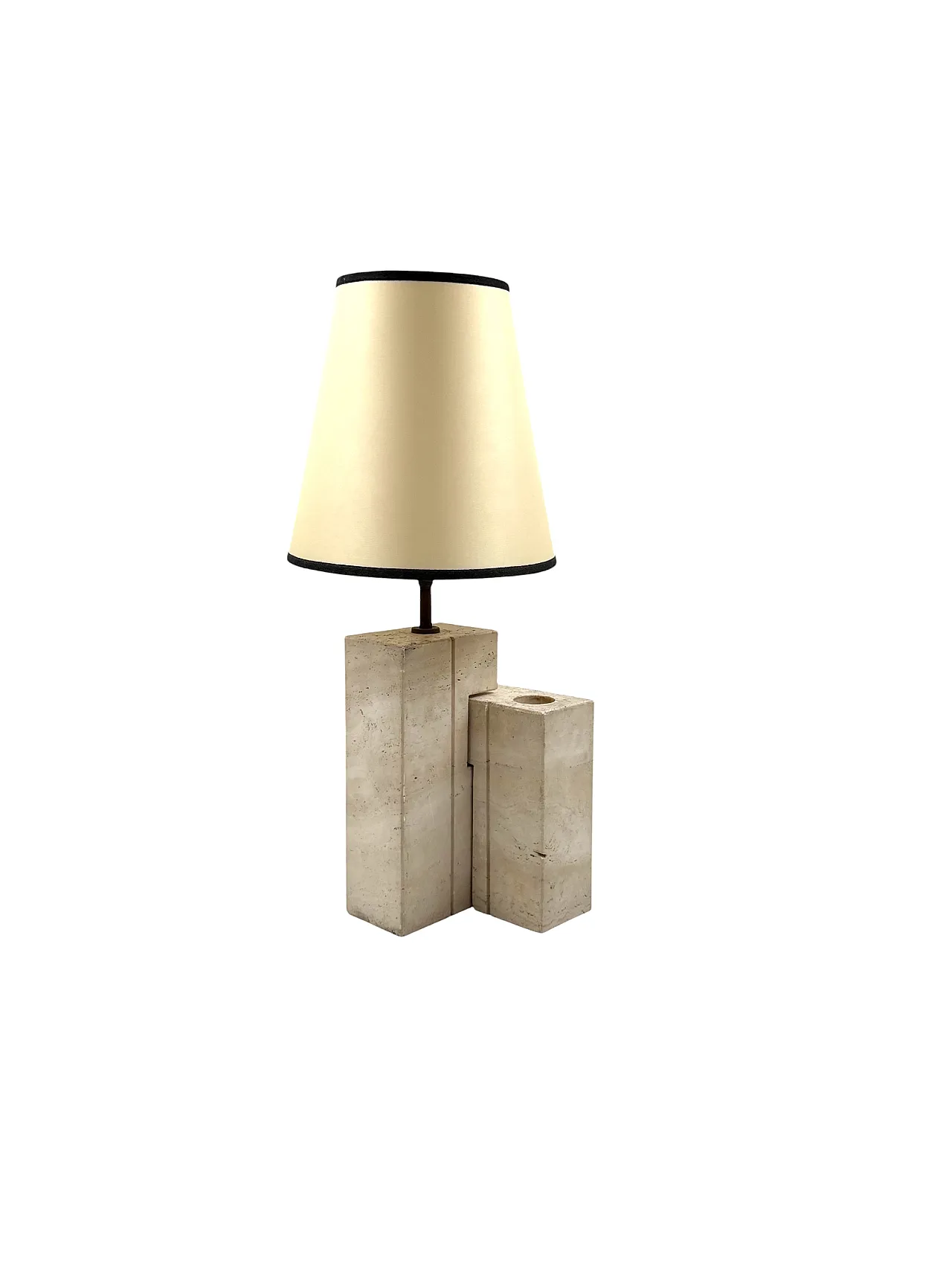 Table lamp in Midcentury travertine, Sormani Italy 1960 17