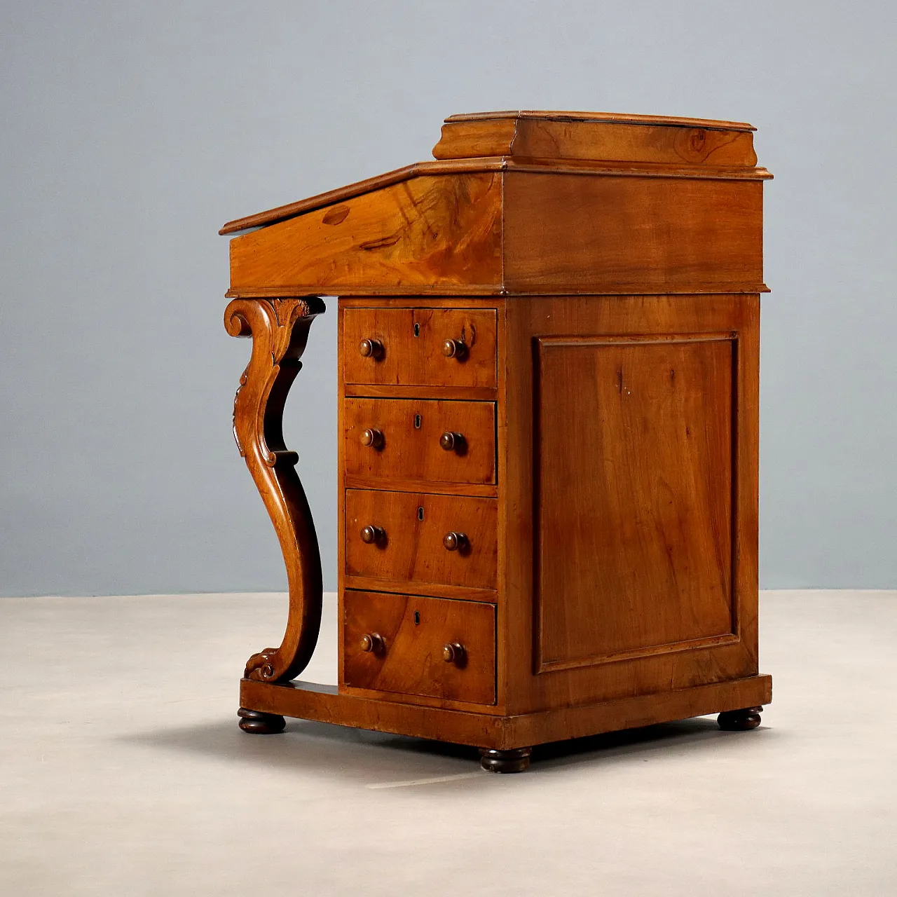 Desk di scrittura in noce Daepport, '800 8