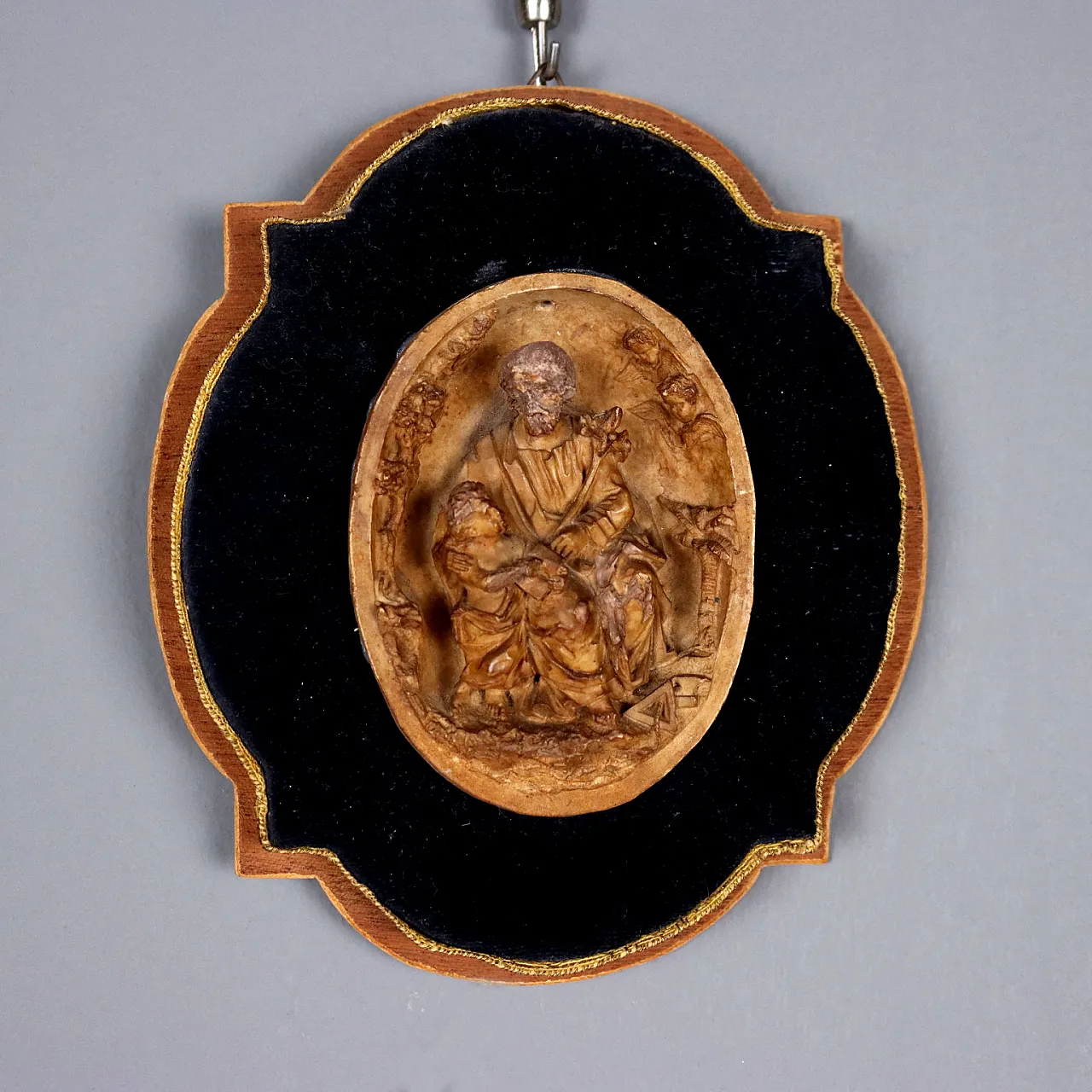 Coppia di bassorilievi in gesso patinato, '900 4