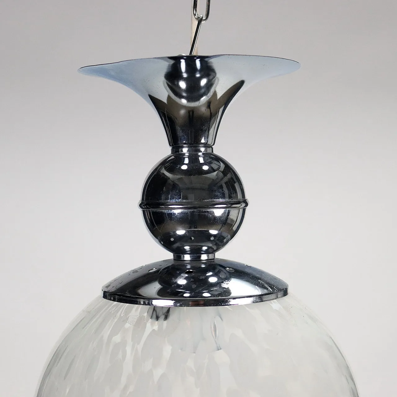 Group of three lamps in metal and glass, 1960s 4