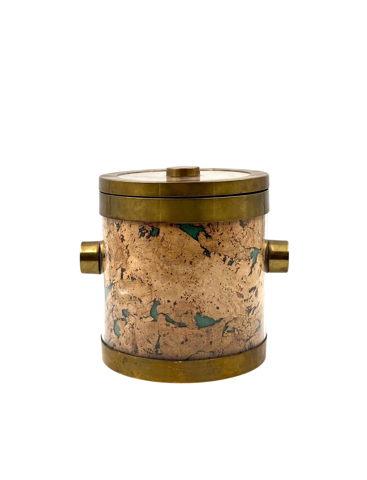 Hollywood Regency Brass Ice Bucket, France 1970 10