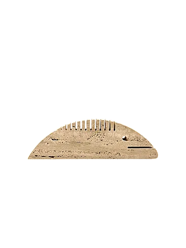 Bructist sculpture in travertine fish, mannelli brothers Italy 1970