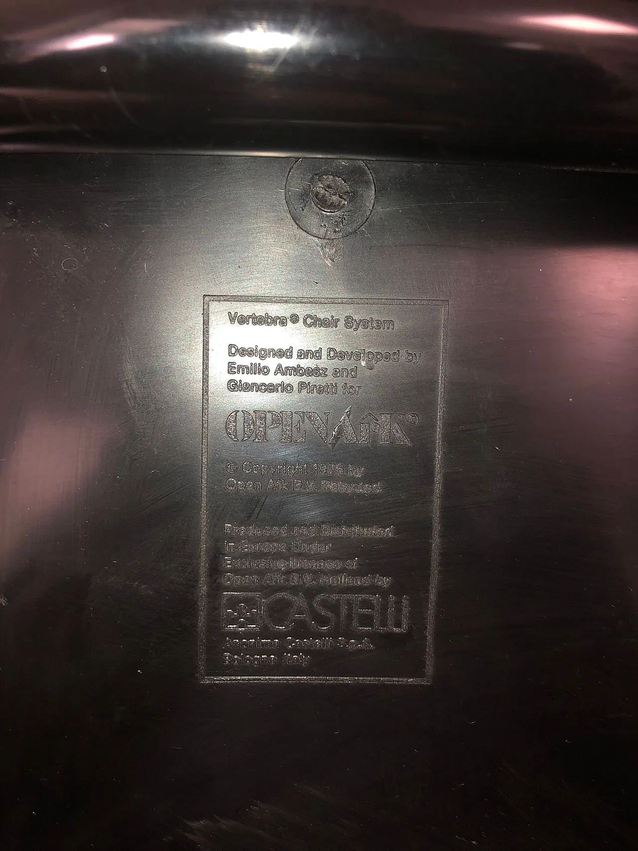 Pair of System vertebra chairs for Openark Castelli, 1990 2