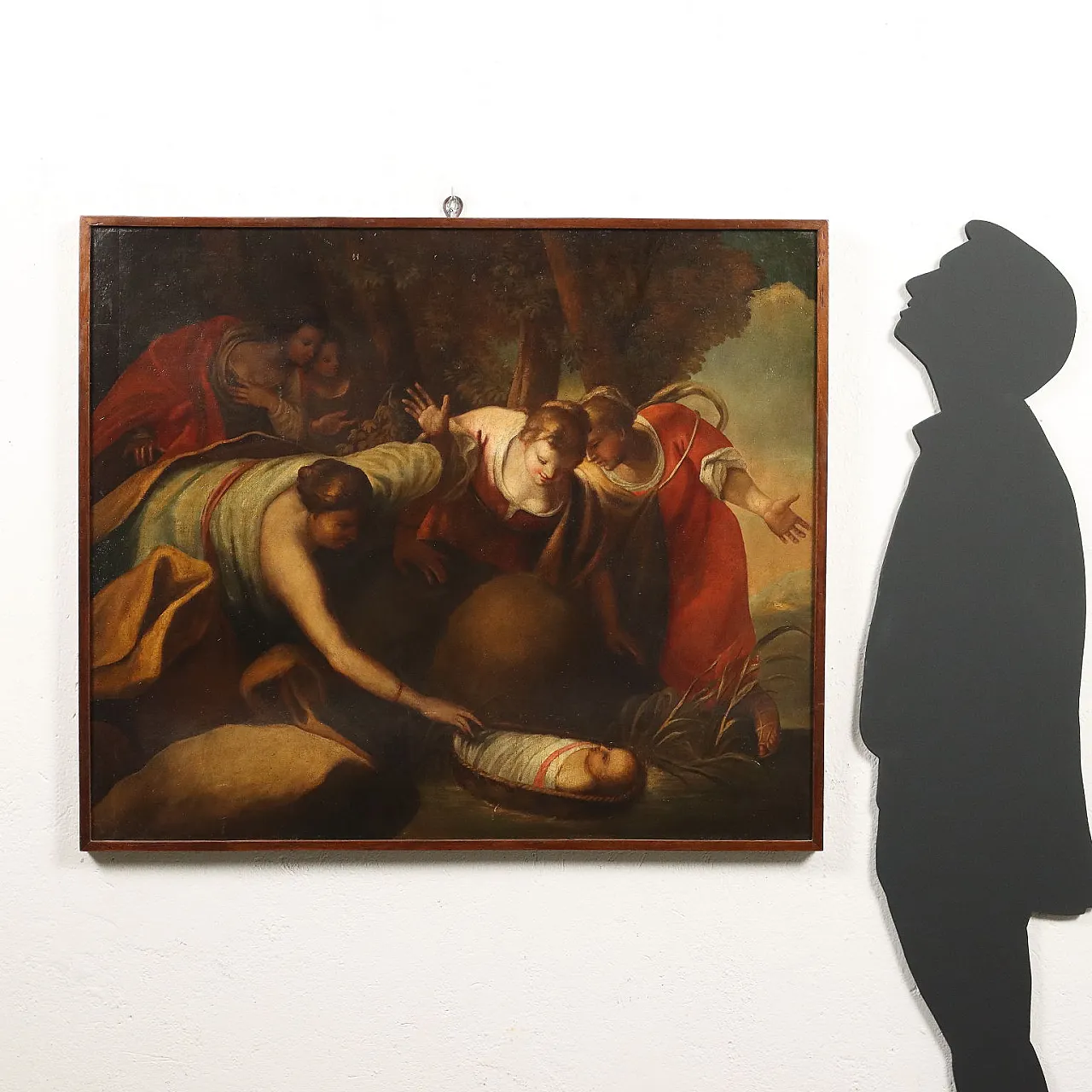 Moses saved by the Waters, oil on canvas, 17th century 2