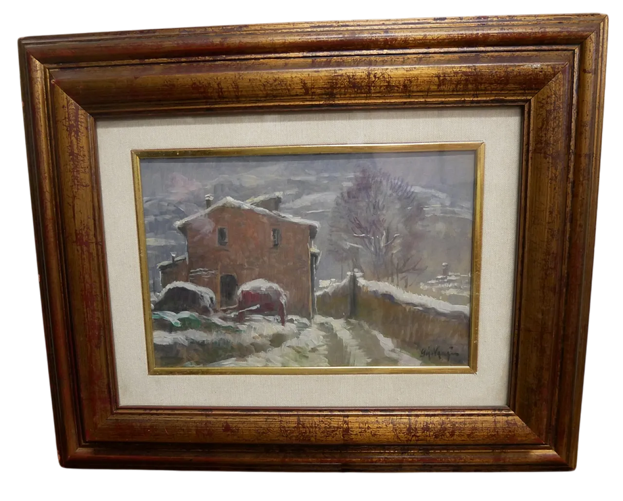 Oil painting on cardboard, 20th century 11