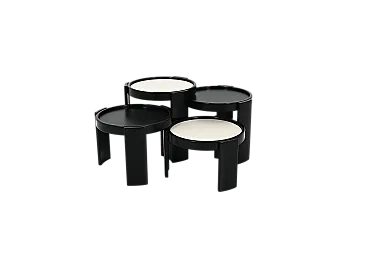 4 Gianfranco Frattini's Nurse Tavolini for Cassina, 60s