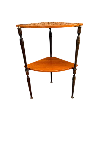 Angular walnut shelf, 60s