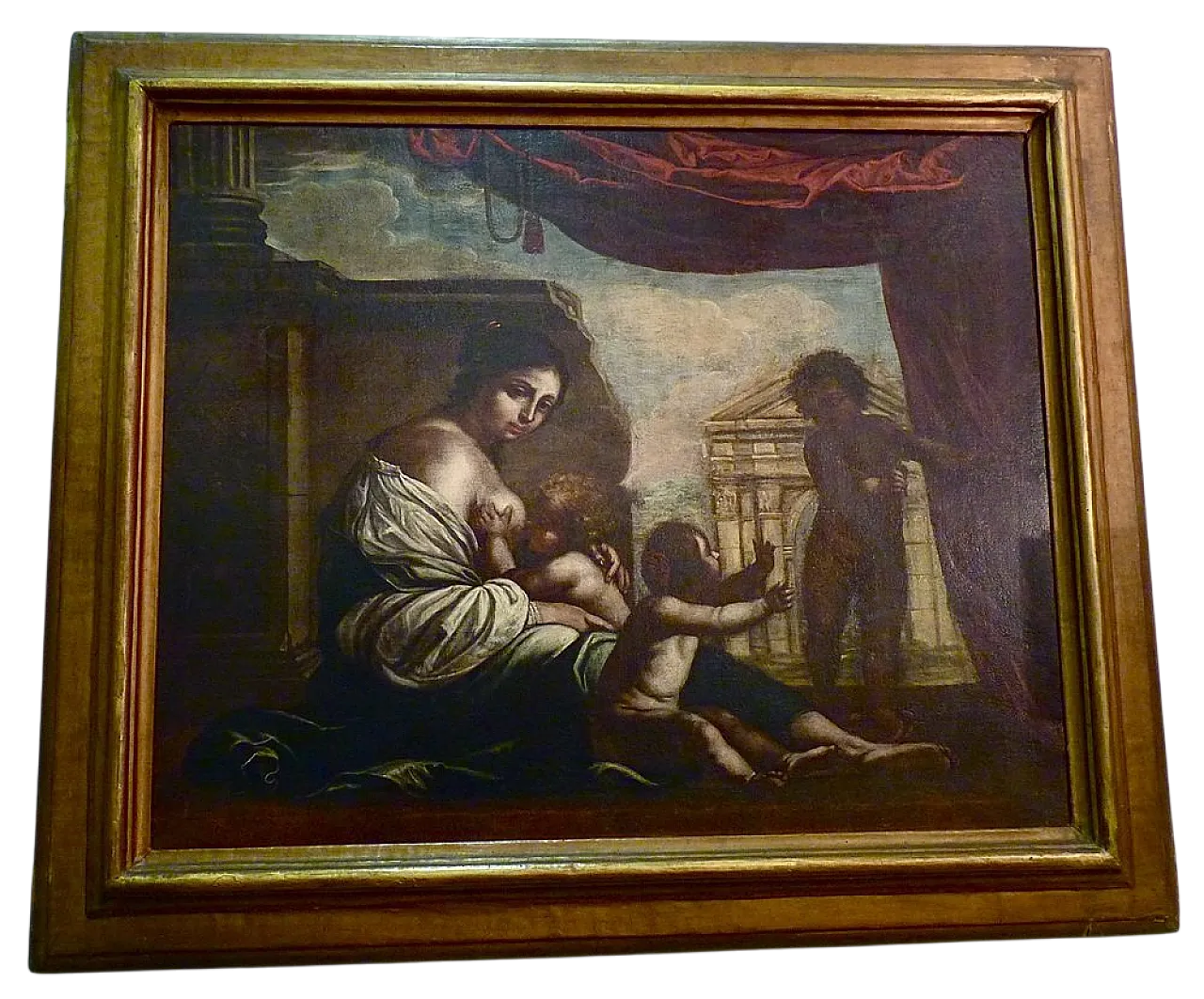 Carità romana nello stile di Francesco Furini, "17 ° secolo 11