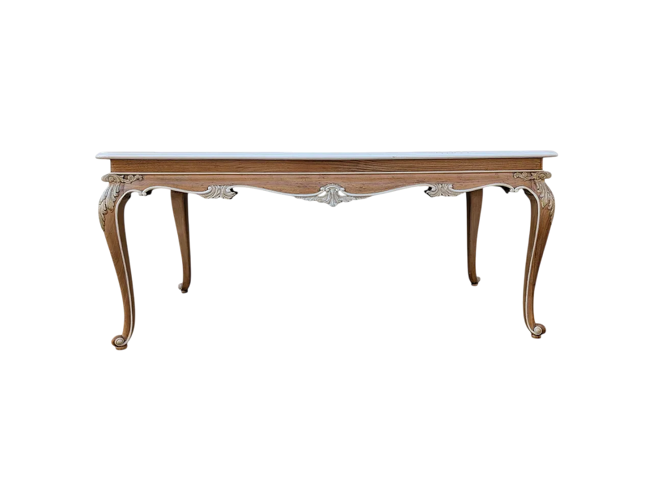 Tavolo da soggiorno in noce, anni '70 9