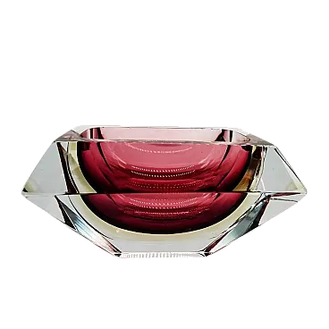 Flavio Poli Murano glass ashtray for Seguso, 60s
