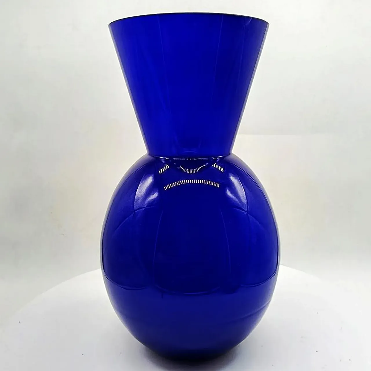 Murano glass cracked vase, 70s 4