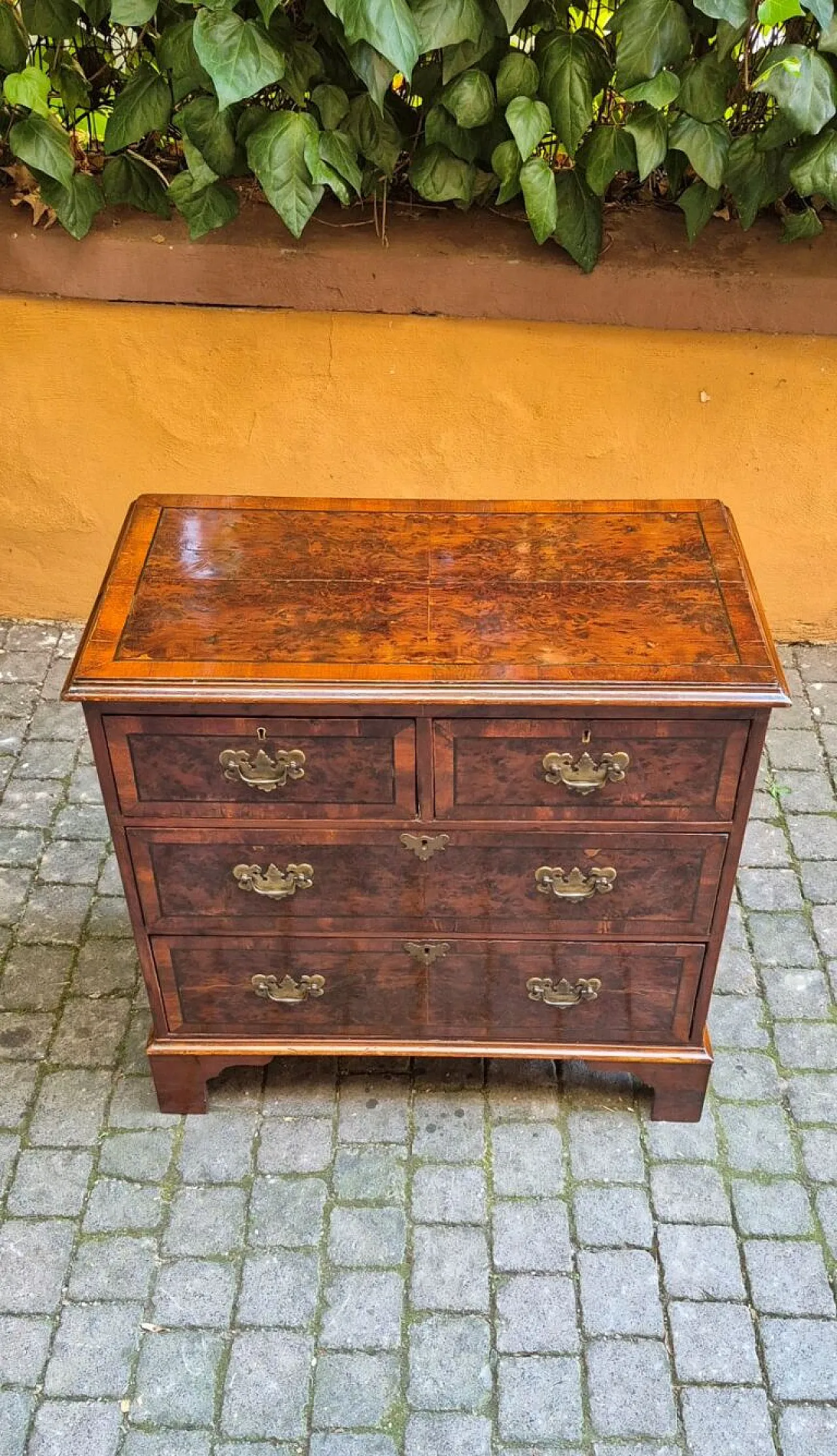 Placoned dresser in walnut wood and cherry, 19th century 2