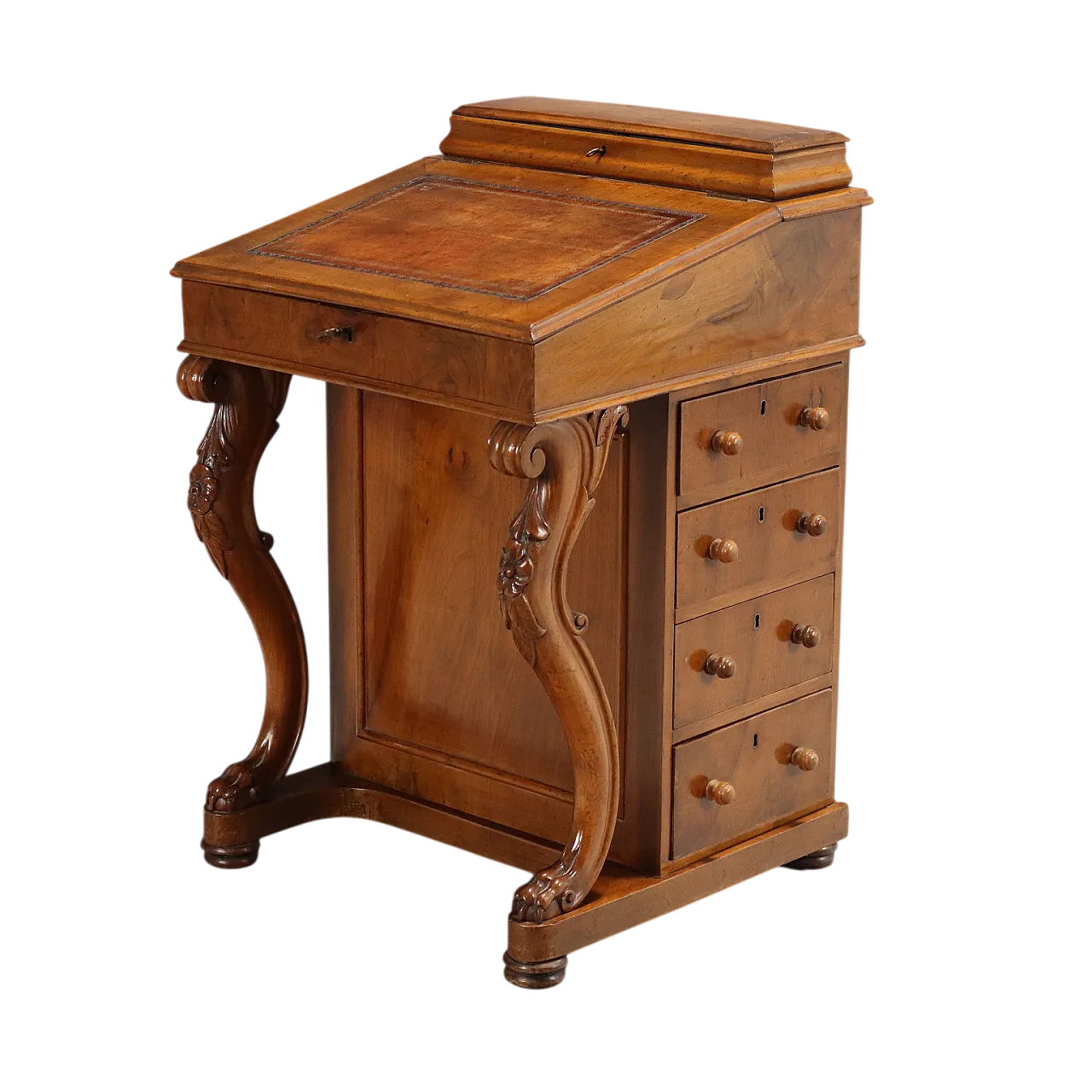 Desk di scrittura in noce Daepport, '800 9