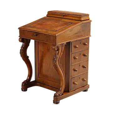 Desk di scrittura in noce Daepport, '800
