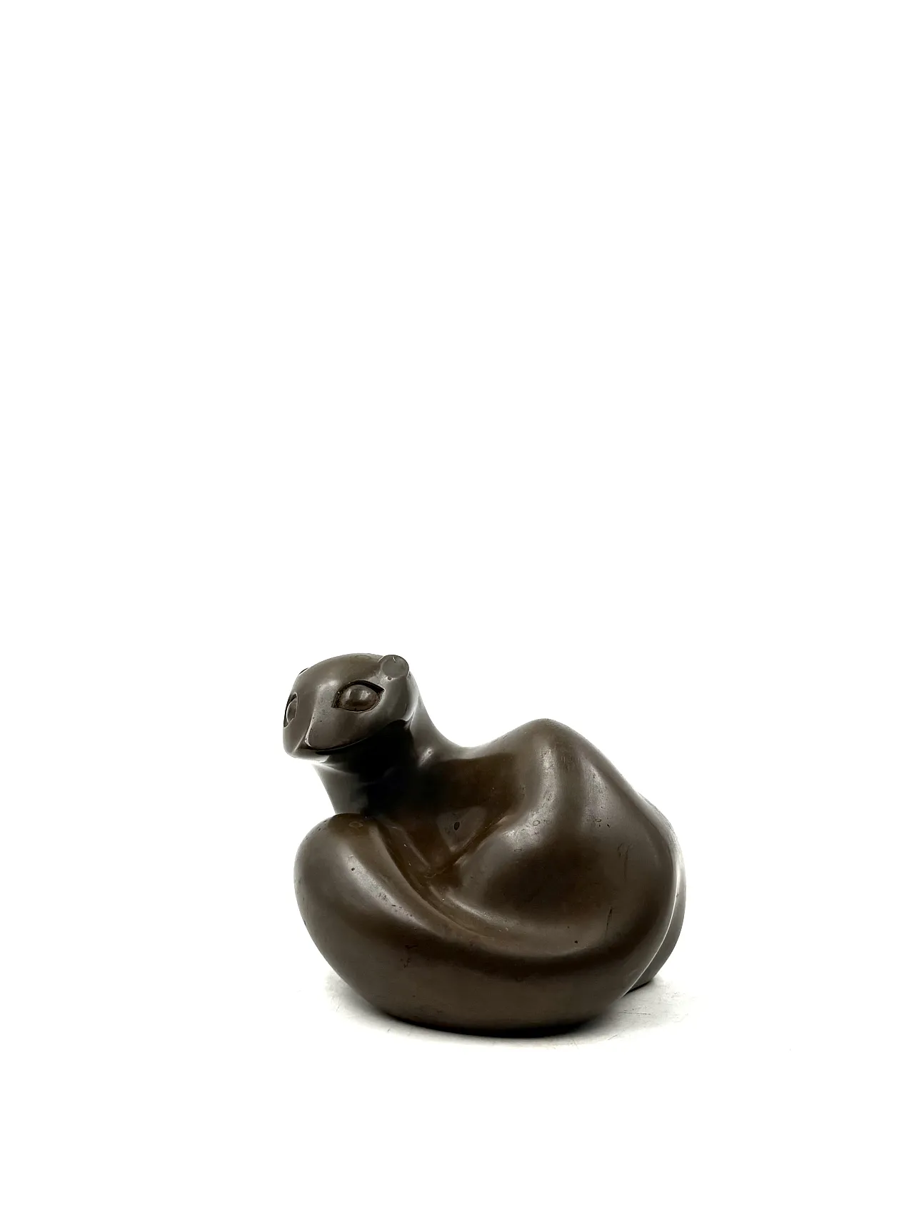 Bronze sculpture of a otter, Richard Fisher Europa 1950 1