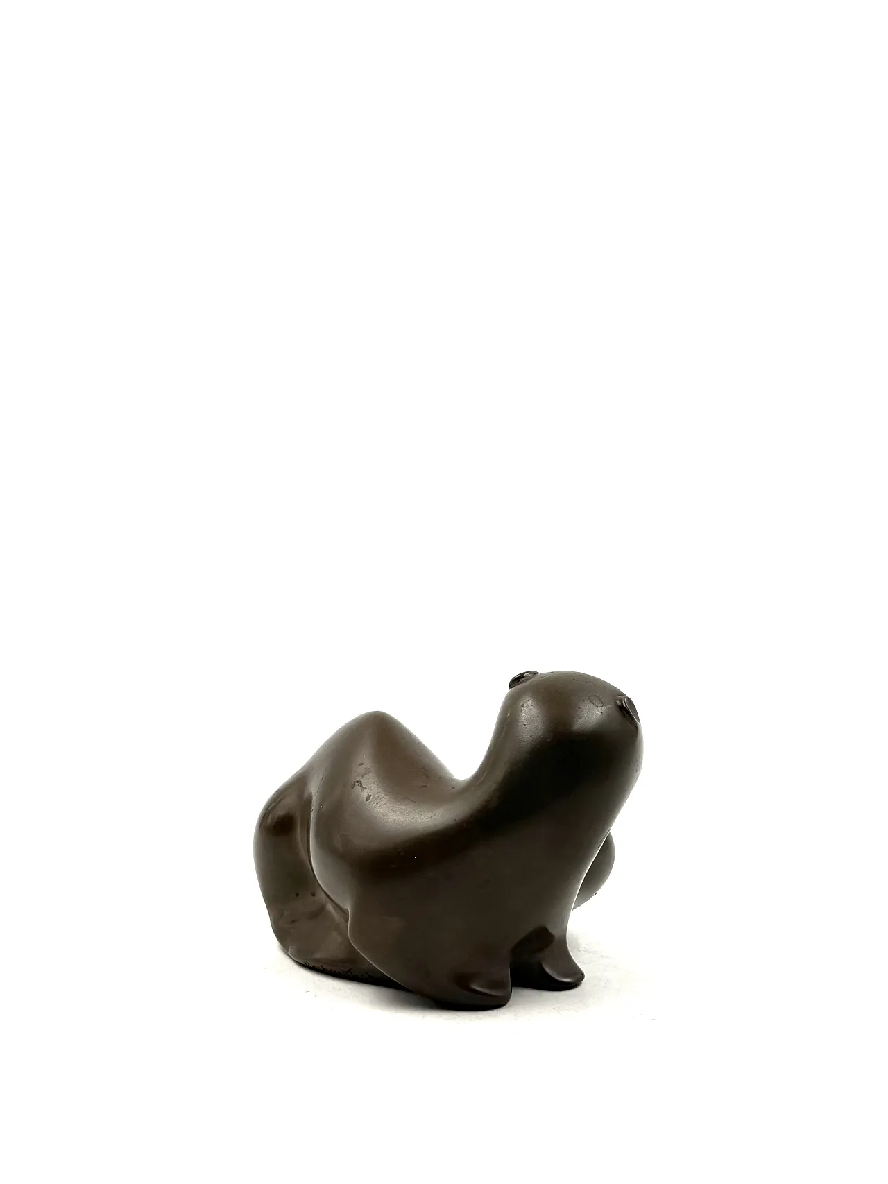 Bronze sculpture of a otter, Richard Fisher Europa 1950 8