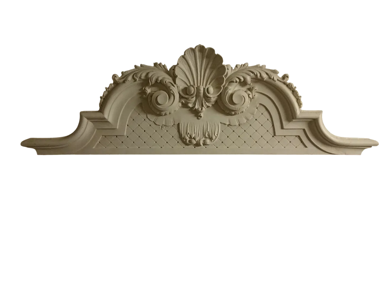 Decorazione sopra porta di legno originale, 18 ° secolo 6