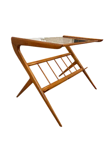 Tavolino portariviste in stile Ico Parisi, anni '60