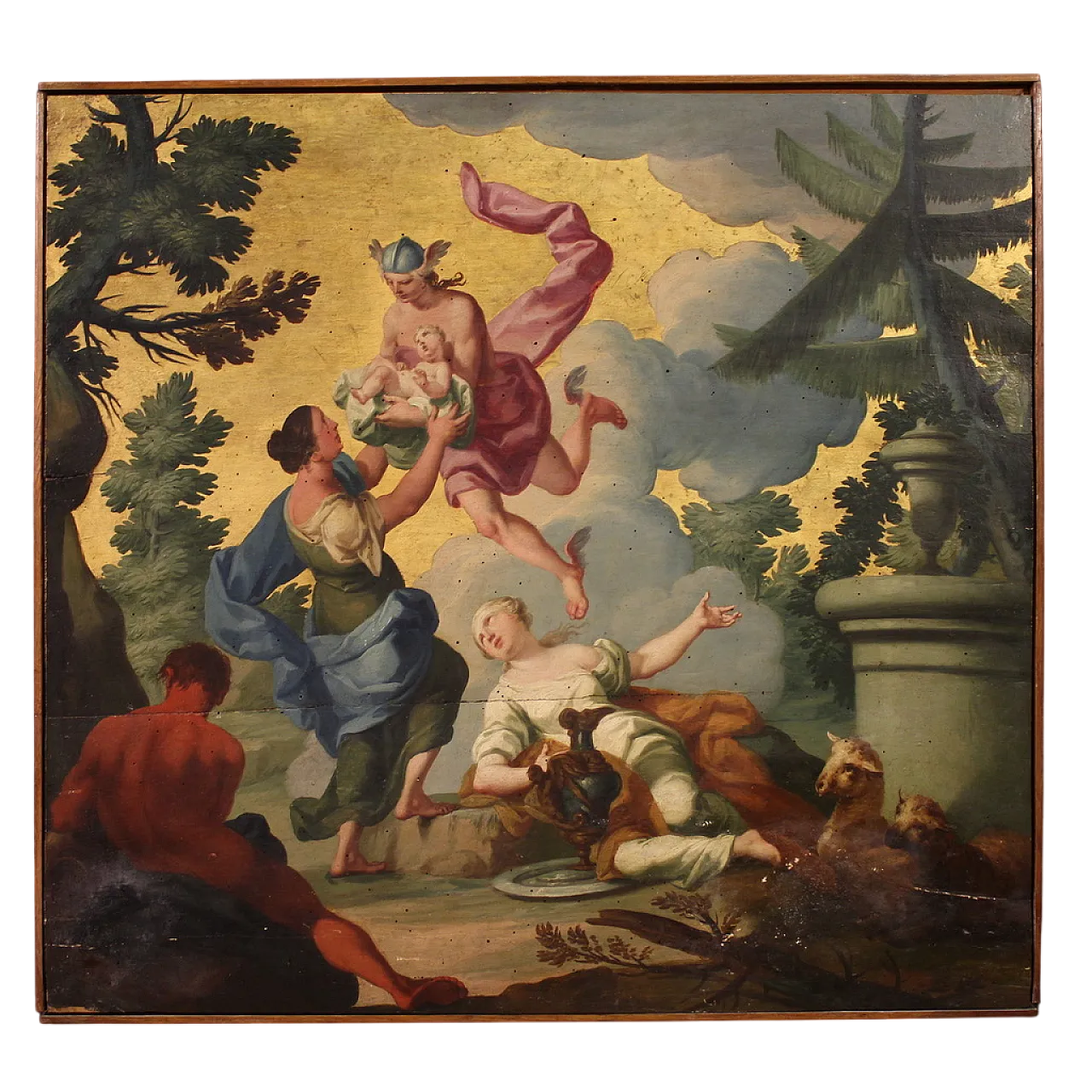 Dipinto sul pannello, Ermes affida Dioniso, XVIII secolo 18