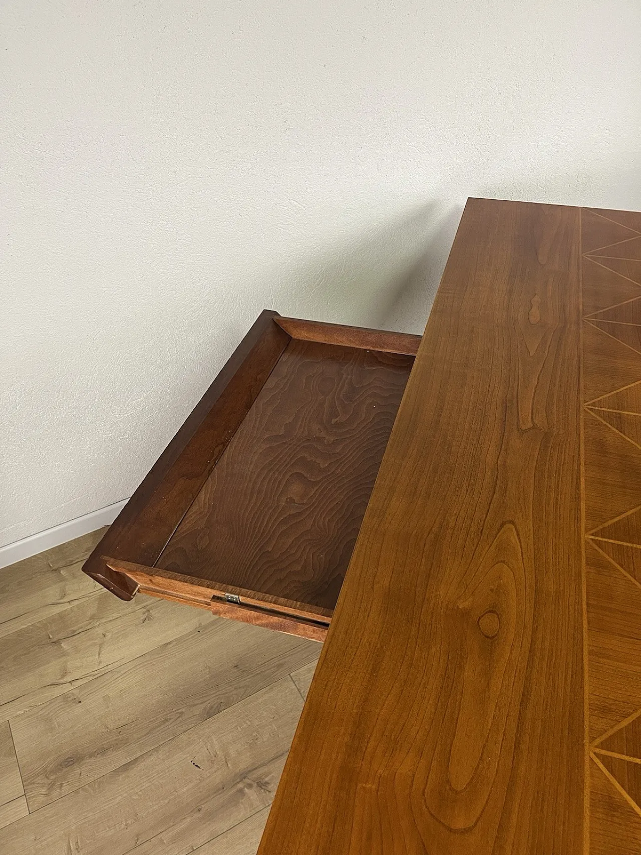 Wooden table with crosses legs, 1980s 13