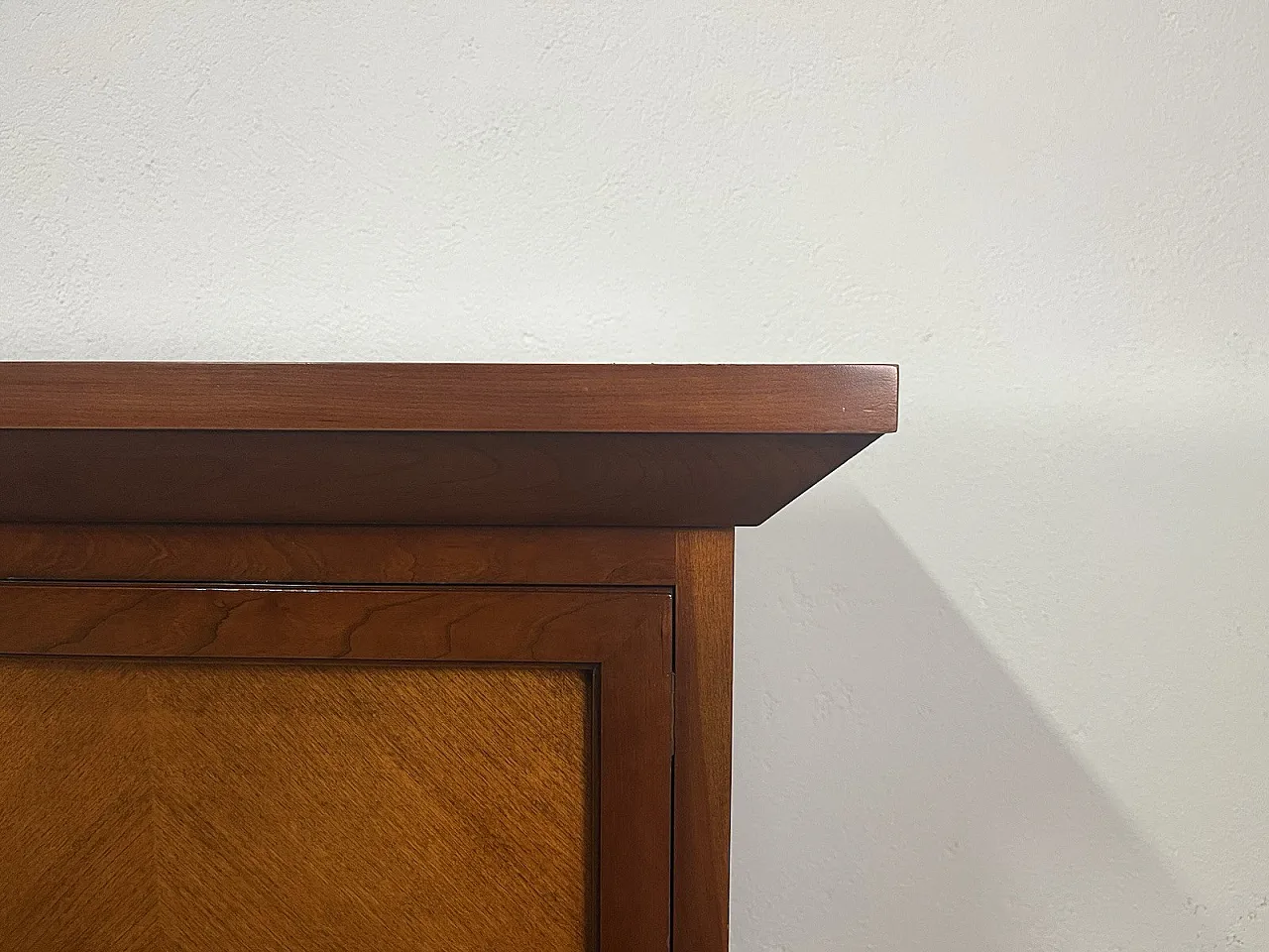 Sideboard in legno con motivi a forma di croce, 80s 5