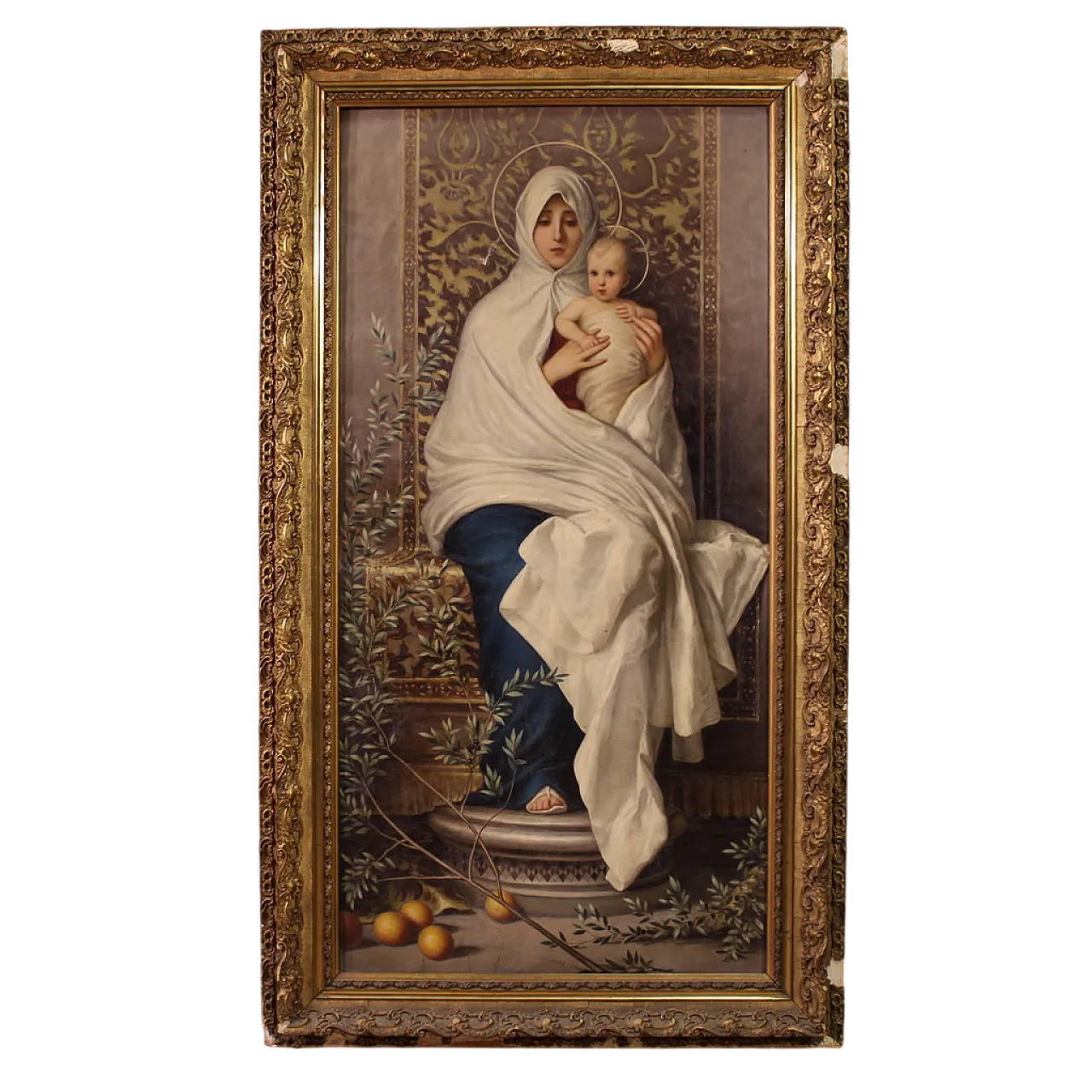Madonna Del'olivo, grande dipinto, 18 ° secolo 16