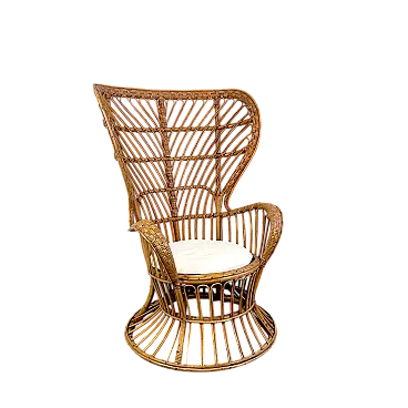 Rush armchair by Lio Carminati for Casa e Giardino, 1950s