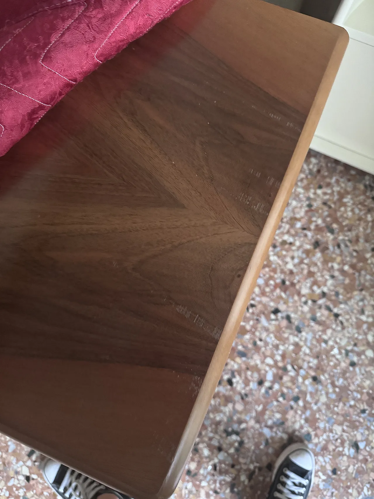 Credenza in noce con ante e cassetti, anni '70 11