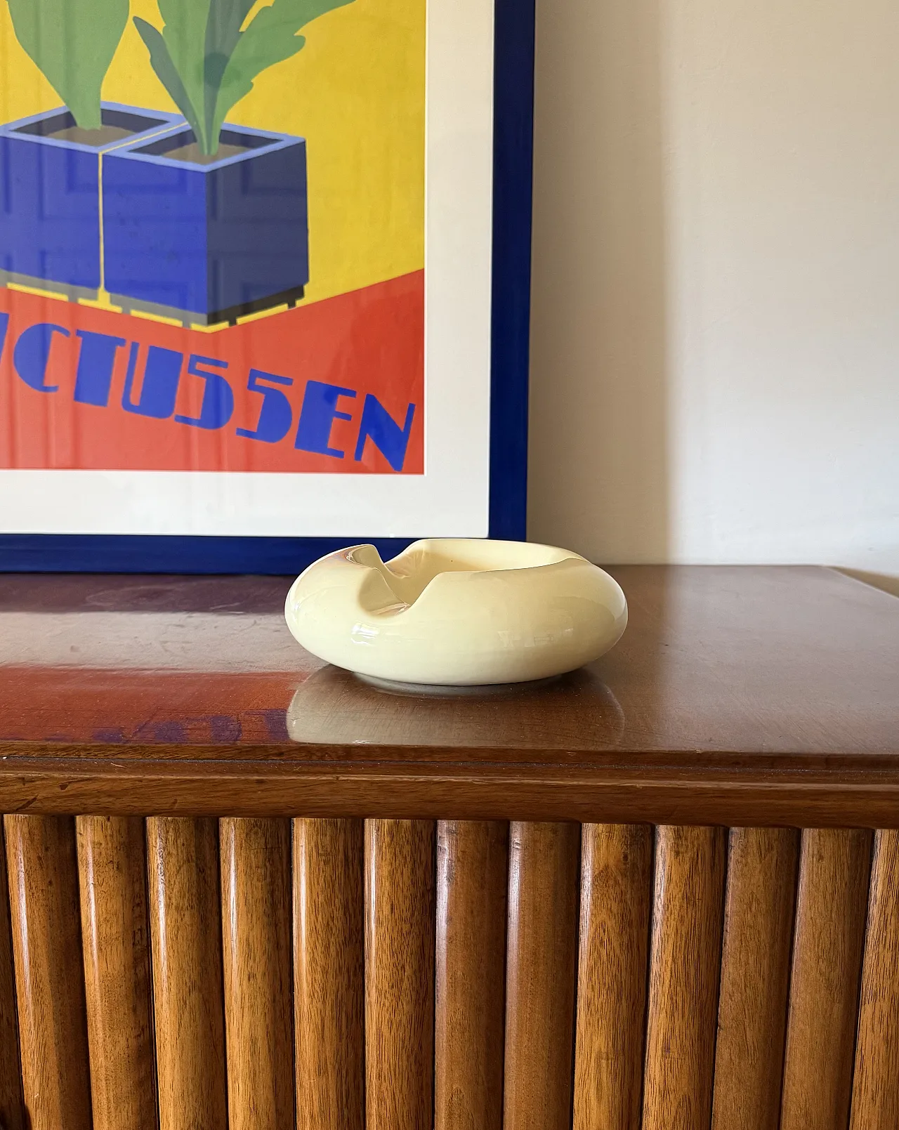 Space age cream ceramic Sicart, 1970 2