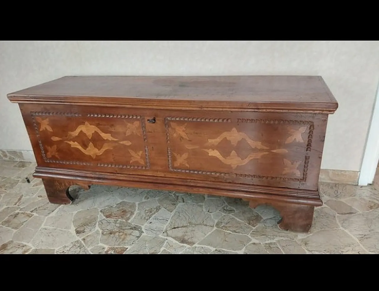 Cassapanca in legno, '900 1