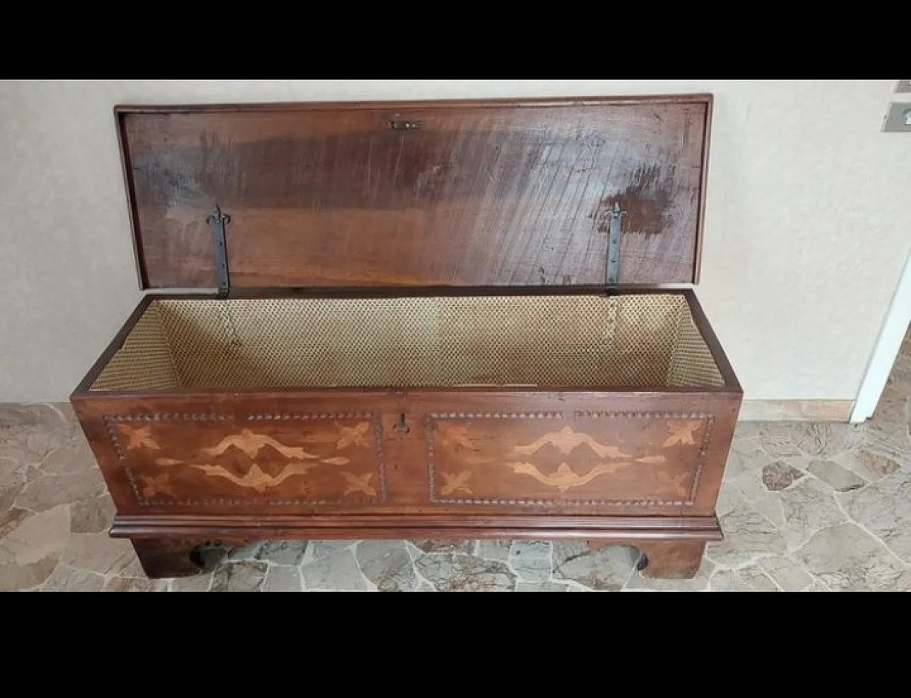 Cassapanca in legno, '900 2