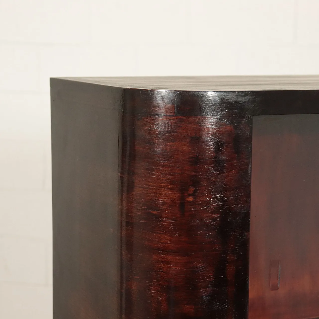 Mobile in legno impiallacciato e tinto ebano, anni '40 4