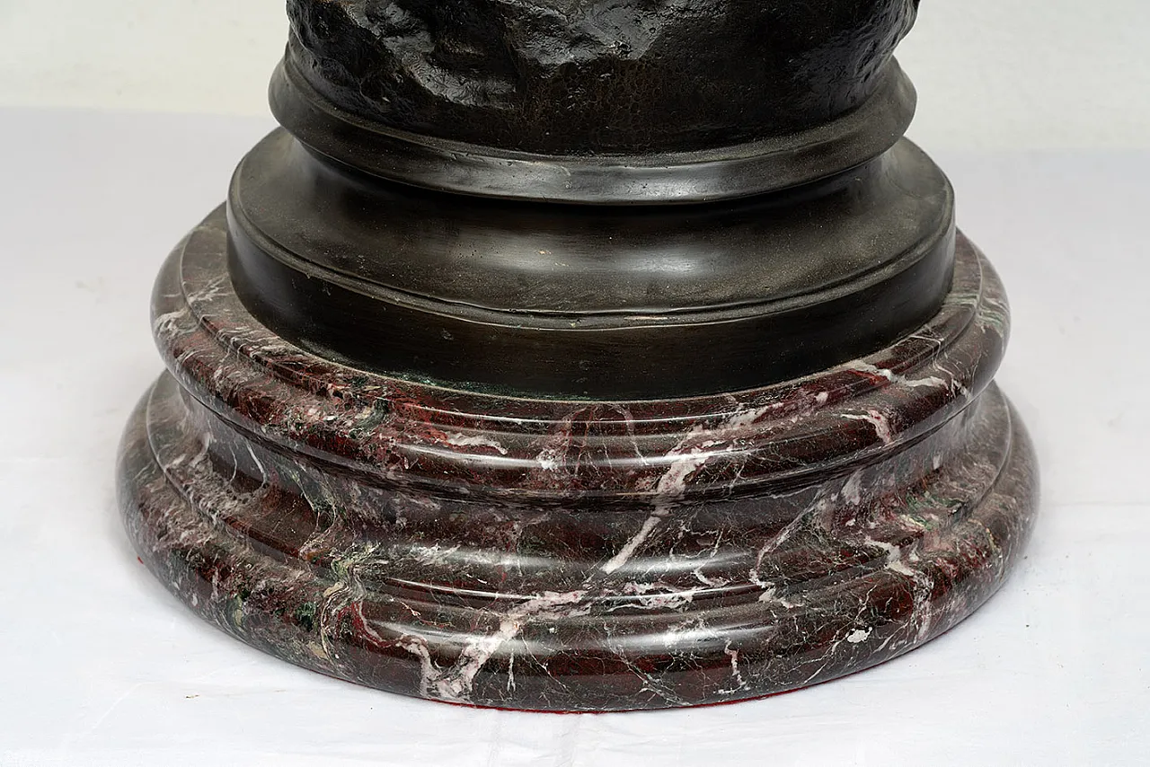 Glossy bronze sculpture Nimphe de Bois by Louis Moreau,  19th century 5