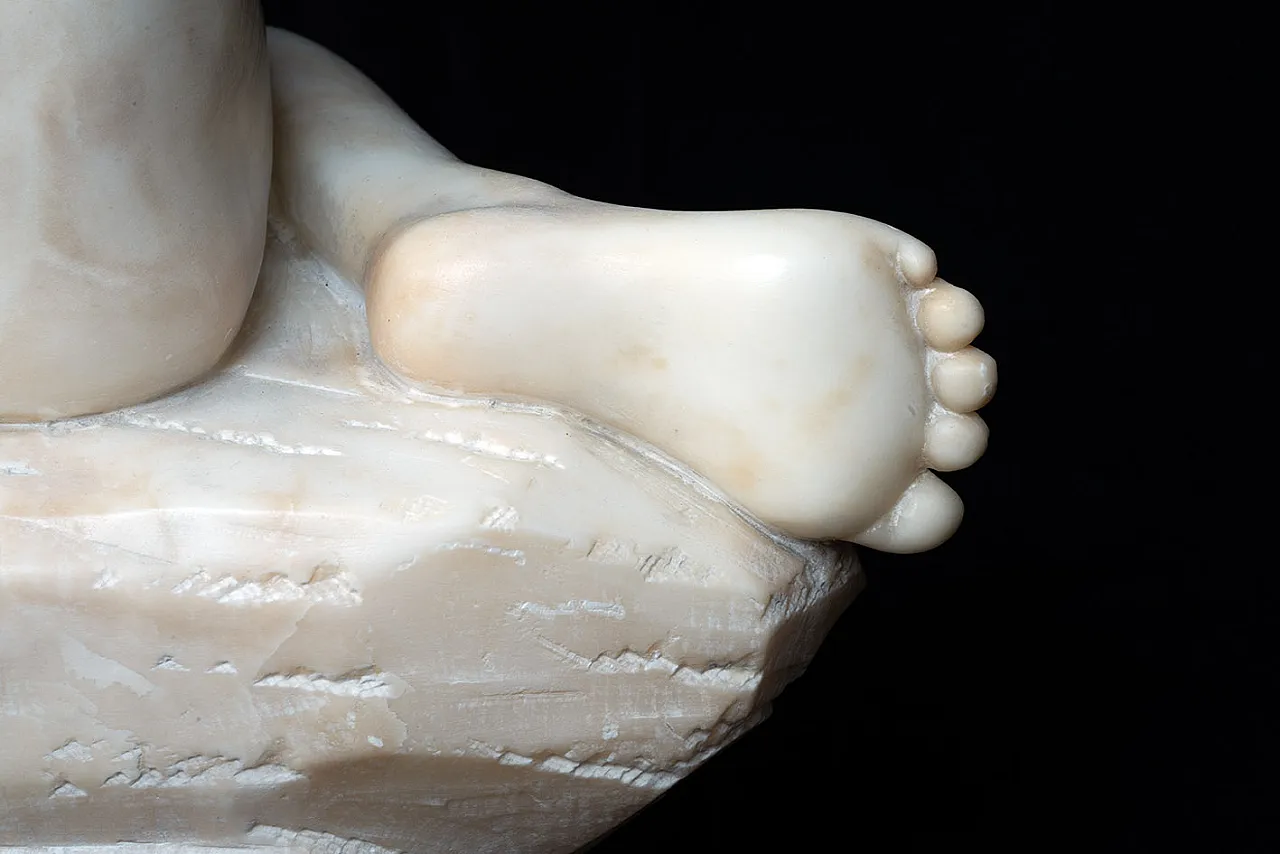 Cherubino Alato, scultura Napoleone III in alabastro, '800 7