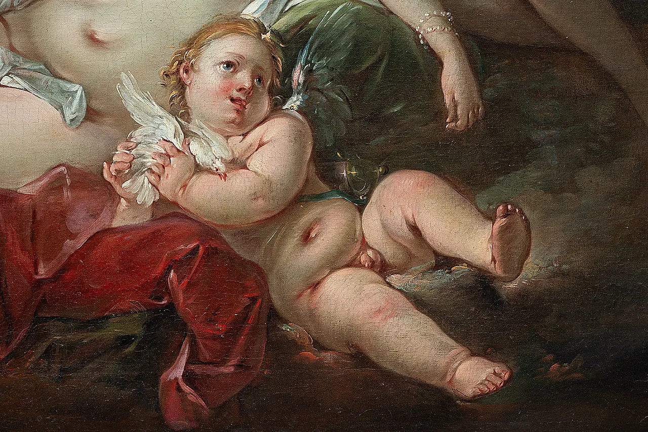 Oil painting on canvas in the manner of Francois Boucher, 18th century 3