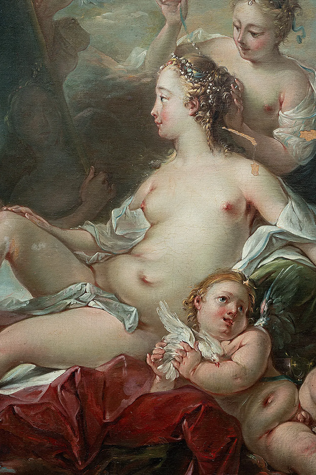Oil painting on canvas in the manner of Francois Boucher, 18th century 4