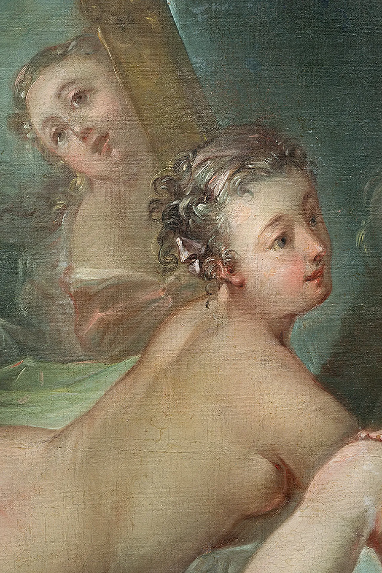 Oil painting on canvas in the manner of Francois Boucher, 18th century 7