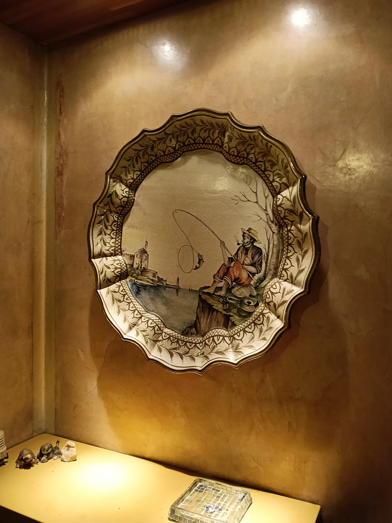 Grande piatto ceramica Vecchia Bassano, anni '60 2