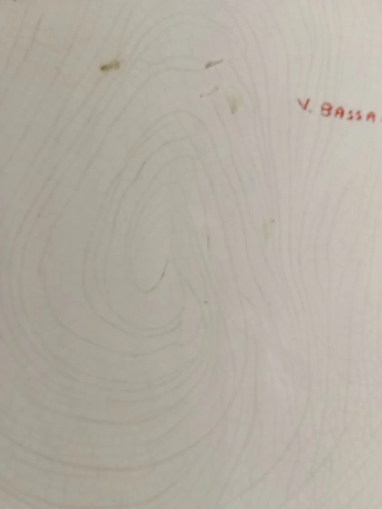 Grande piatto ceramica Vecchia Bassano, anni '60 14