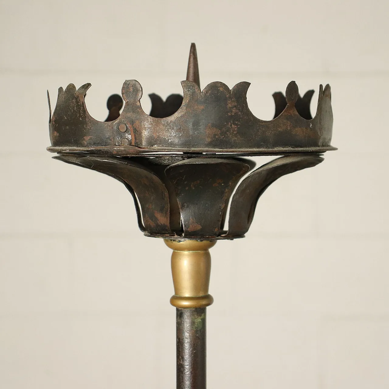 Pair of wrought iron torches, 19th century 3