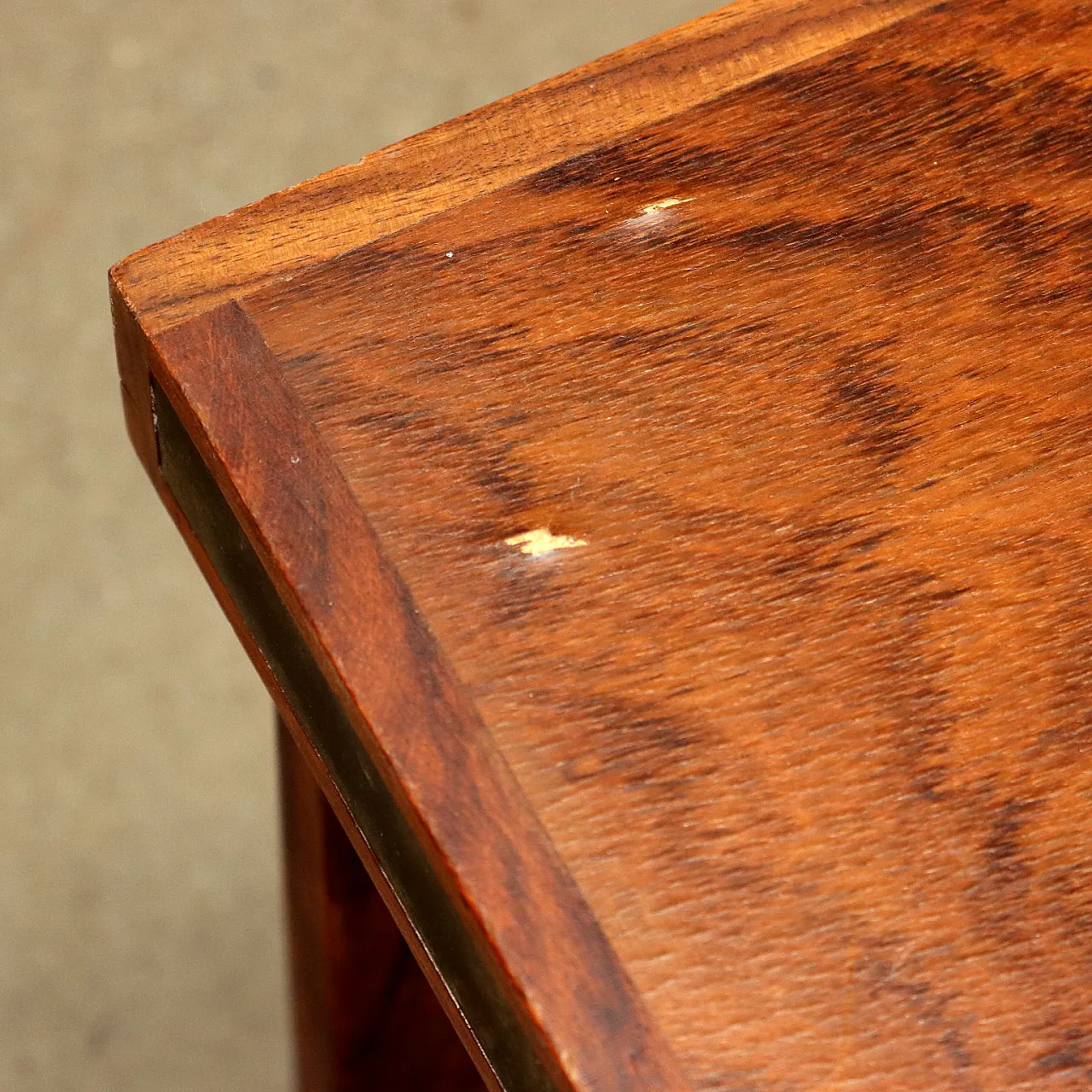 Wooden bench with upholstered cushion, 1960s 6