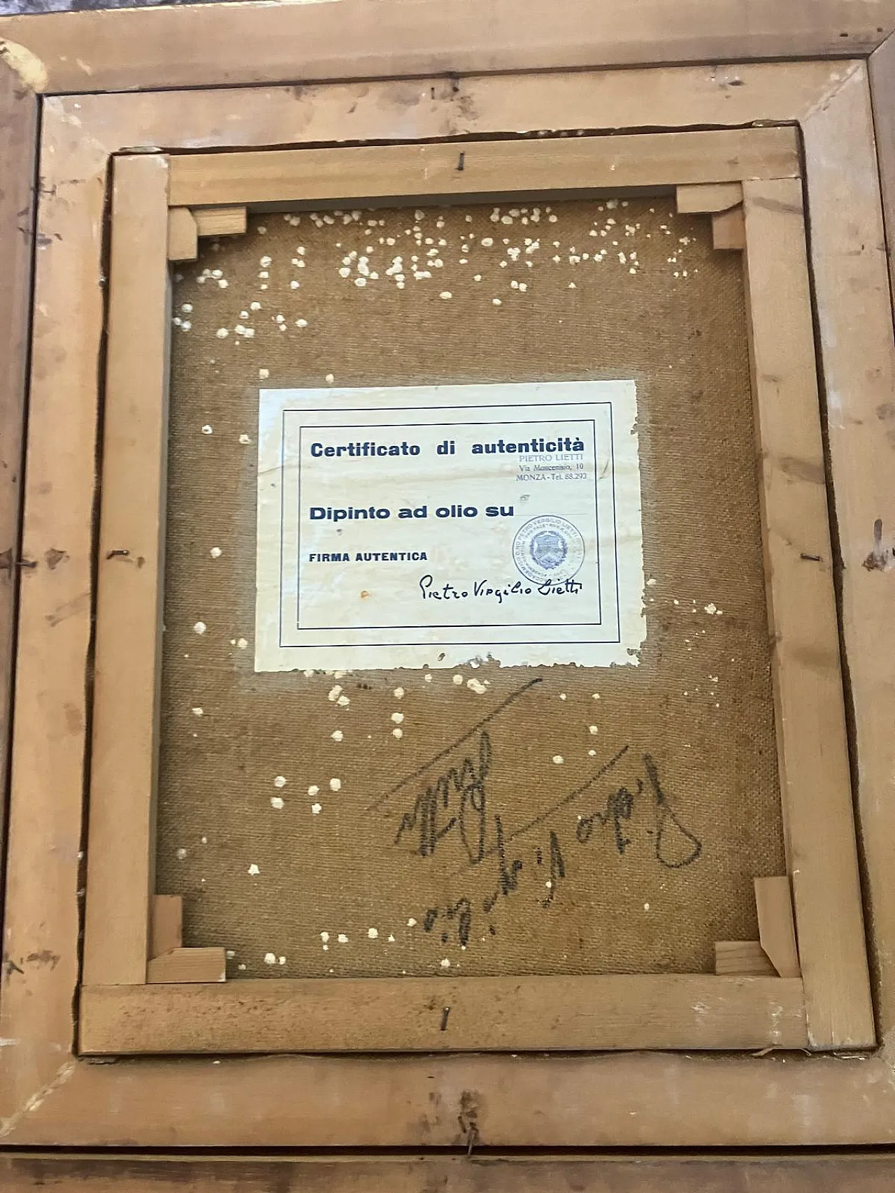 Pietro Virgilio Lietti, country road, oil on canvas 3