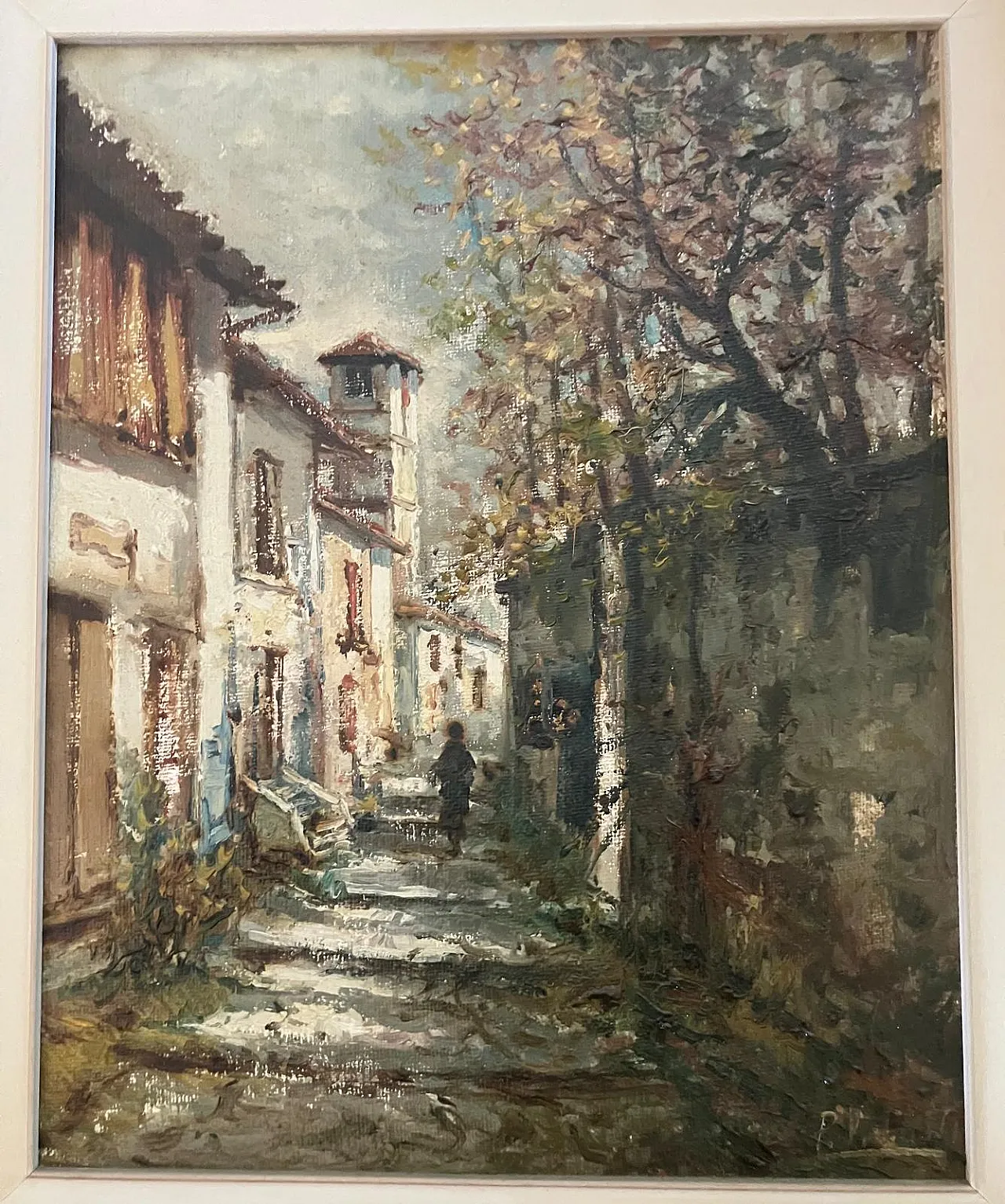 Pietro Virgilio Lietti, country road, oil on canvas 4