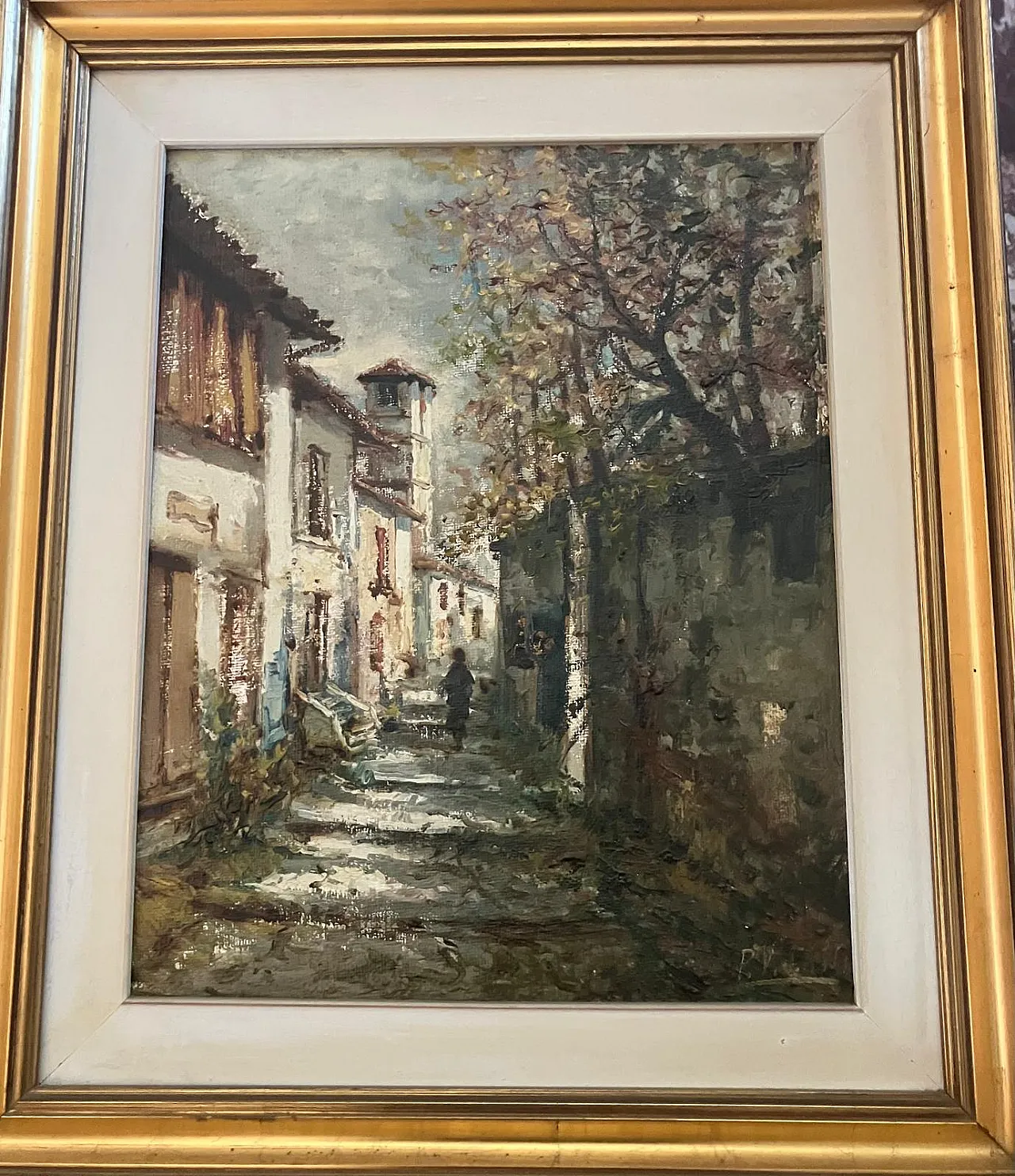 Pietro Virgilio Lietti, country road, oil on canvas 5