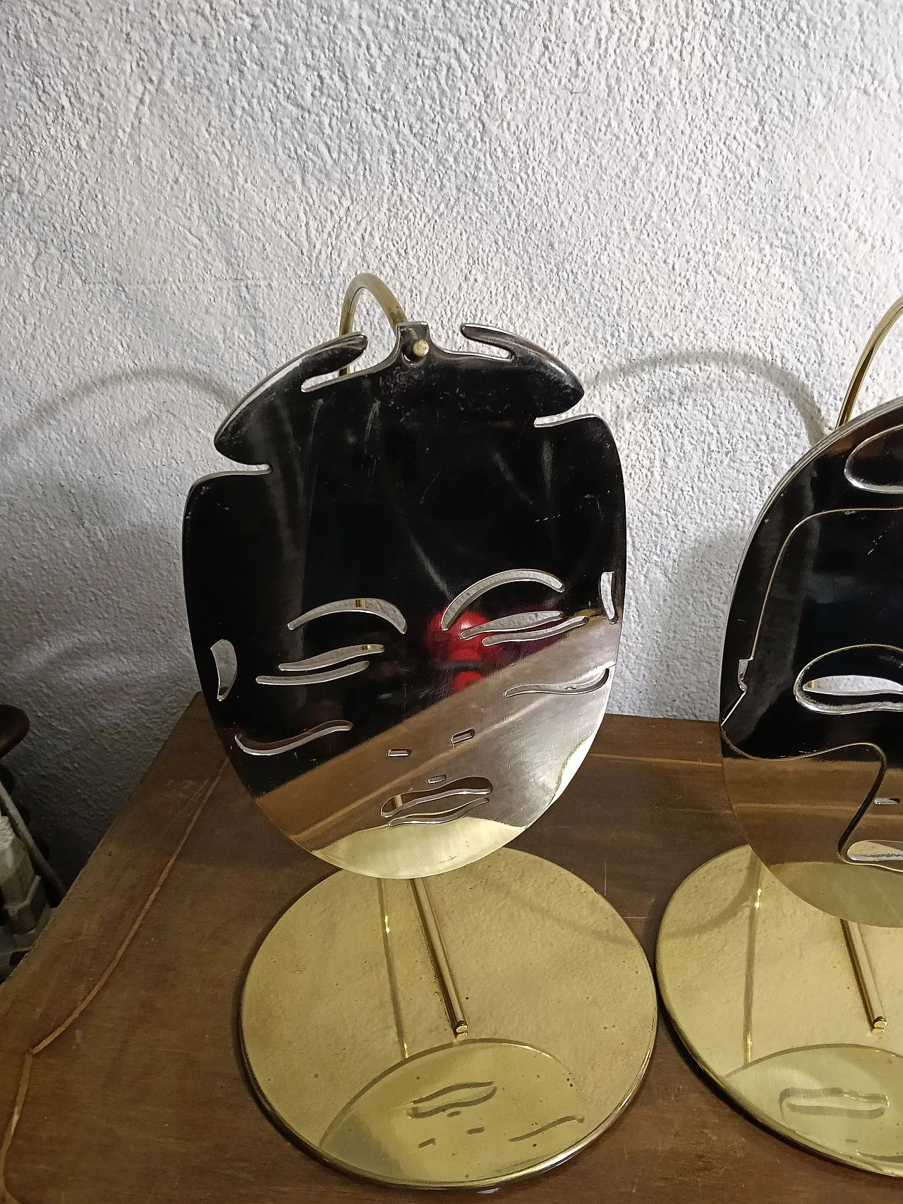 Lidia Selva Triptych The Gold Masks Luciano Frigerio by Desio 70s 7